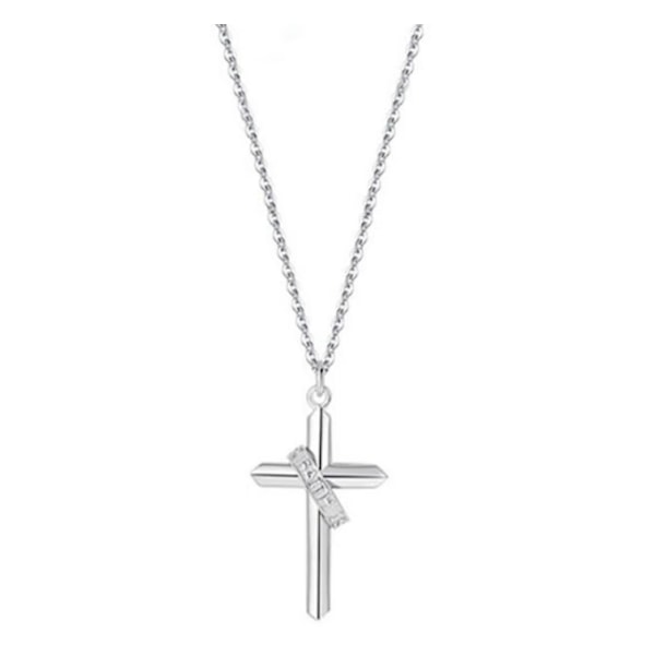 S925 Sterling Silver parhalsband med skyddskorshänge för par - bästa valet