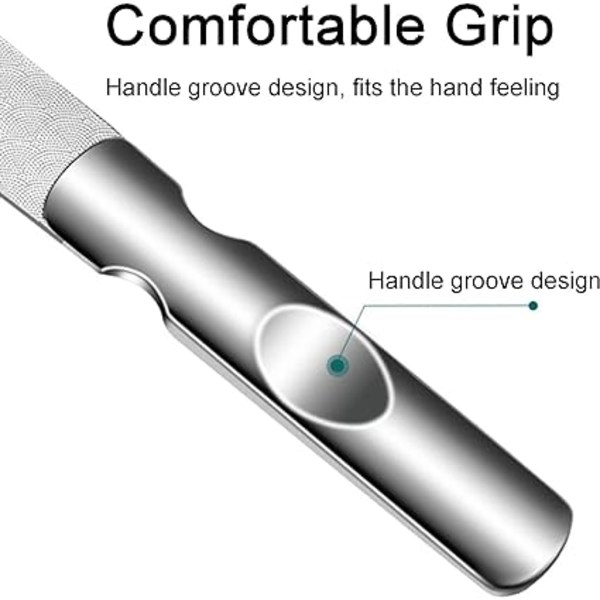 /#/13,2 cm Rostfritt Stål Nagel Fil, Dubbelsidig Polerad Metall Na/#/