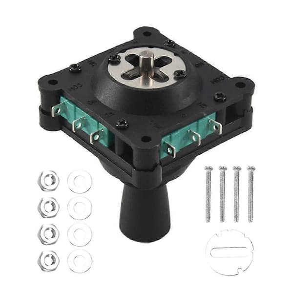 2 stk. Joystick Switch AC 240V 5A 4NO 4NC Momentary 2,5 mm fastgørelsesgevind Joystick Switch