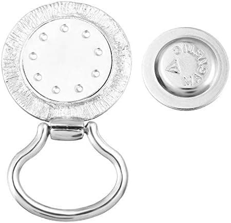 13 stk. (Diamantbrosche + 12 Sort-Hvide Mønsterknapper) Magn