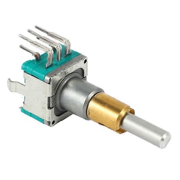 5 stk. EC11EBB24C03 Dual Axis Encoder med bryter, 30 posisjoner, 15 pulspunkter, 25 mm håndtak