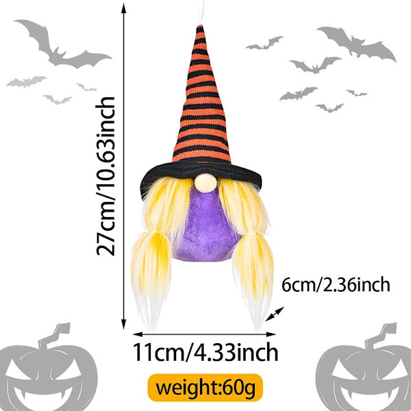 *Plyschdvärgdocka med lätt ansiktslös docka Halloween Rudolph*