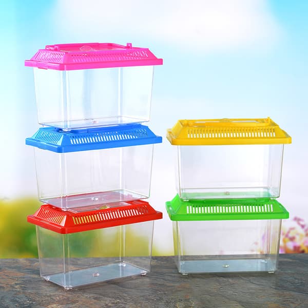 #Plastfiskeskål 13*9*9CM 1 stk Rosa#