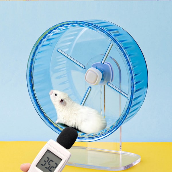 Blå Hamster Racing Rattratt med Akrylställ, Racing Spinner