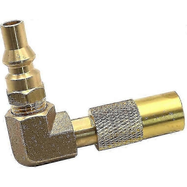 Propan Gas Adapter 1/4' Rv Snabbkoppling 90 Graders Adapter Med Vinkel