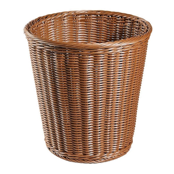 1 st Hushålls Sopkorg Blomkruka Vävd Öppen Papperskorg (Imiterad Rottingstil)