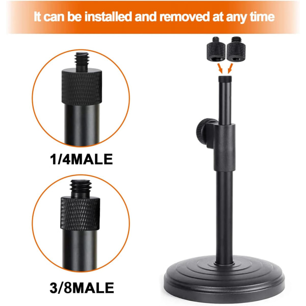 #Kamerans Avatar-skruvadapter 2 st. Gänga 3/8 till 1/4 Hanadapter#