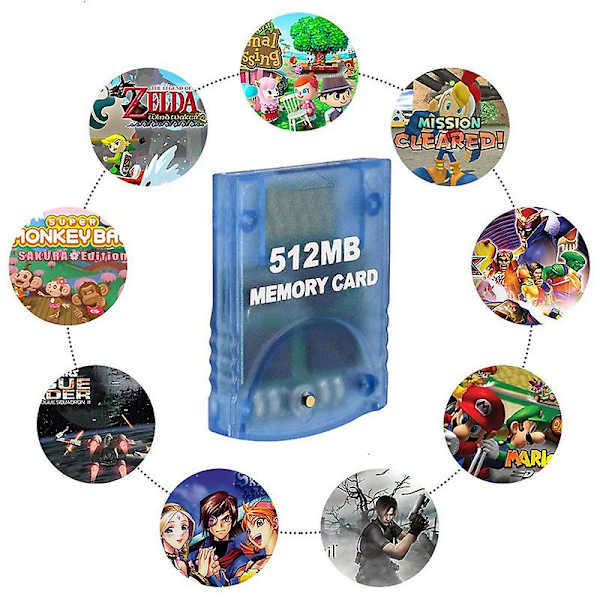 512MB Minneskort Kompatibelt för Wii Gamecube