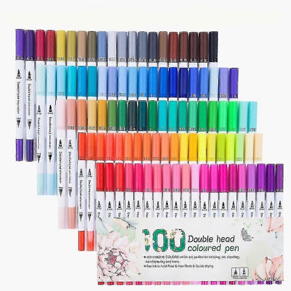 Akrylpennor, 48 färger Permanent Vattentäta Filtpennor För Målning av Stenar, DIY Fotoalbum, Plast Akrylpennor