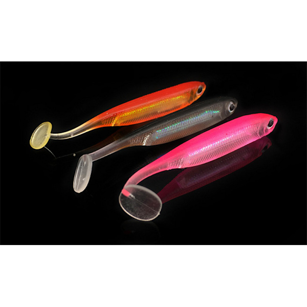 Fire-delt T-hale bionisk agn regnbuefisk, 7,5 cm/2,2 g hul ba