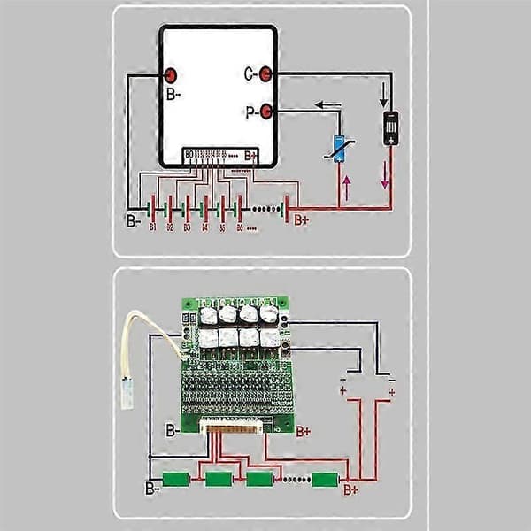13S 48V 60A Batteriskyddskort Elektronik Li-Ion Cell Batteri PCB Equalizer Board Board Modu