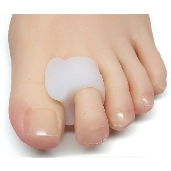 8 stk. Tåseparator for overlappende tær, hallux valgus, stortåjustering, støtter og avstandsstykker