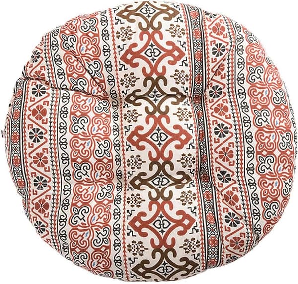 *Stolsdyna, rund, sittdyna, blommönster, djurtryck,*