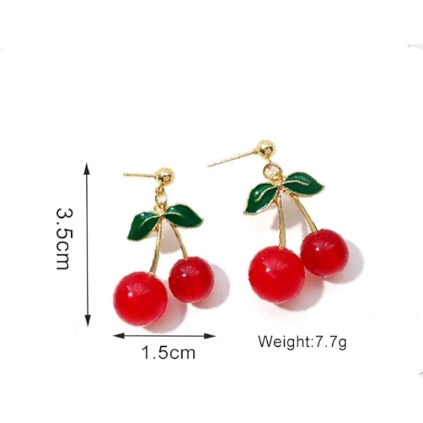 Handmade creative Light weight Fruits earring 18K Gold Plate