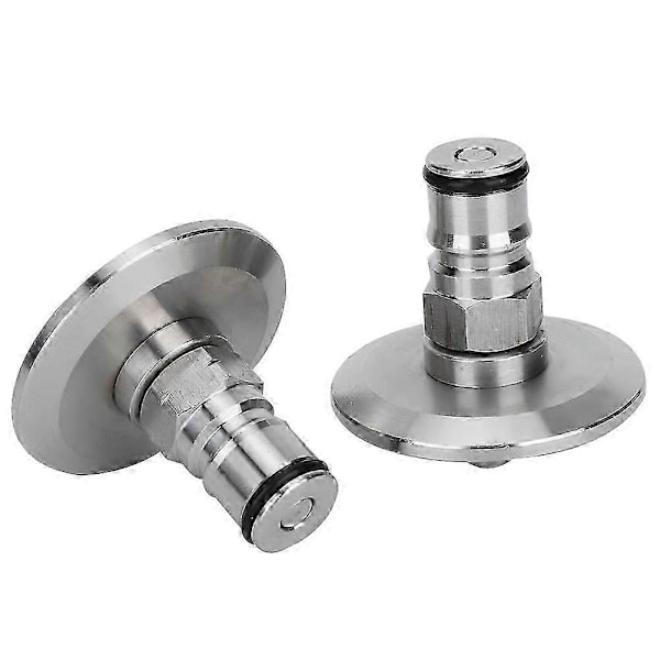 Rustfri stål hjemmebryg keg adapter 1.5in TriClamp til Ball Lock Post Fitting 2 stk
