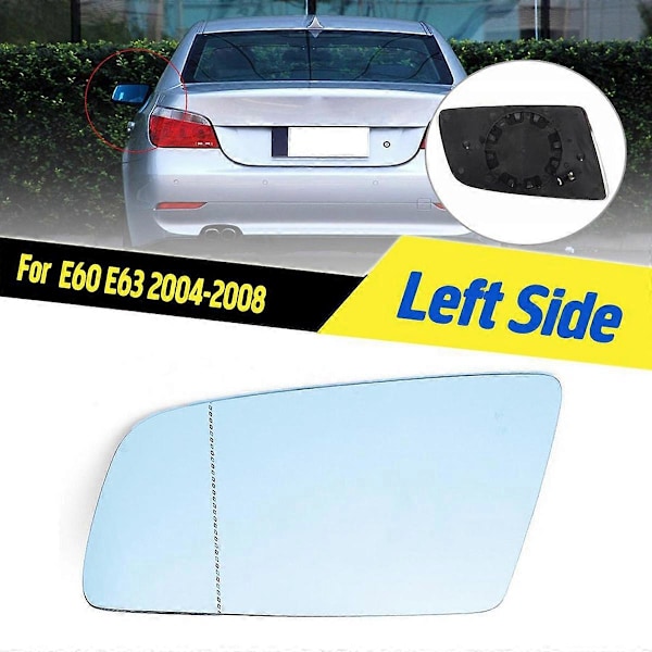 Vänster Dörr Vinge Sidospegel Glas Uppvärmt med Bakplatta för - 5-serie E60 E61 E63 E64 2003-2010