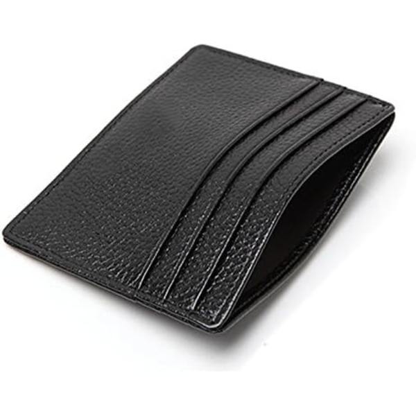RFID-blocker Slim Plånboksfodral i Äkta Läder för Unisex