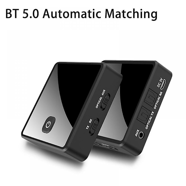 Bluetooth Lähetin Vastaanotin Langaton Audioadapteri Tukee Optista Audiota TV Kuituoptinen Bluetooth Lähetin Vastaanotin 2 In 1 5.0 Langaton Audio