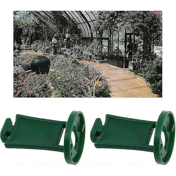 Växthus Twist Clips Växthus Krok Växt Blomma Hängande Klämmor Set för Fixeringskit Trädgårdsdelar Växthusprylar Växthus Hängande Verktyg - 50st