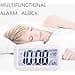 #Vit digital väckarklocka med LED-display#