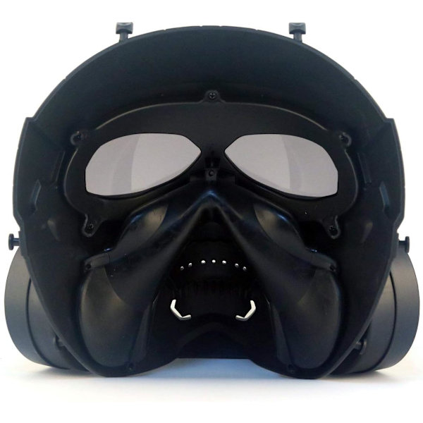 Paintballmask, Taktisk Helansiktsdummy Gasmask CS Skallemask w