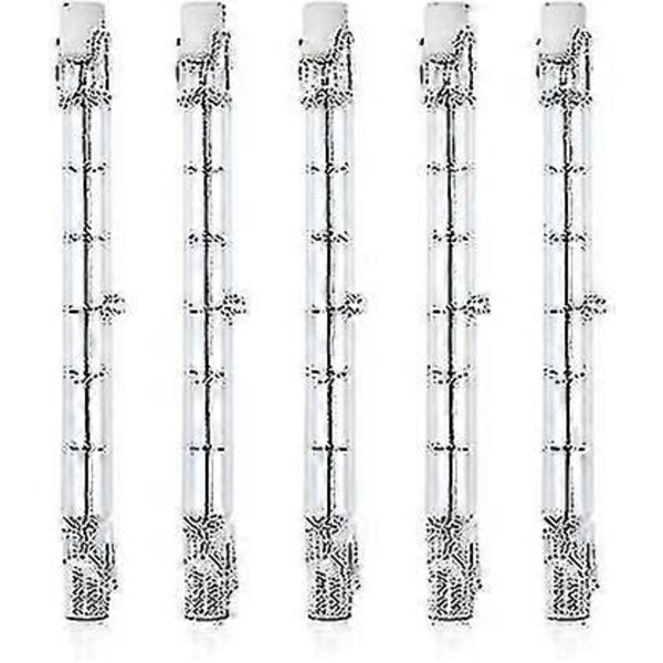 5 stk Dimmbare R7s 118mm 300w Halogen Pære Lyspære AC 220-240v 3100lm Lineær Halogen Flomlys For Landskapsbelysning, Sikkerhet, Gatebelysning