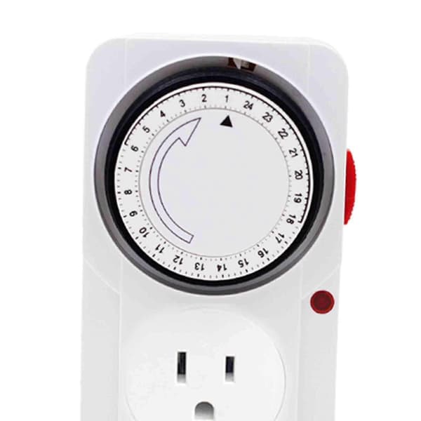 Timer Socket Kompakt Mini til Lys Drikkefontæner Klimaanlæg