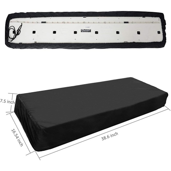 #88-Tastaturdeksel/Vanntett Elektronisk Pianotastatur støvdeksel#