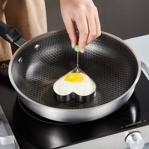 /#/Eggeskiver, Non-stick eggeskiver for steking, 5 stk forskjellig form F/#/