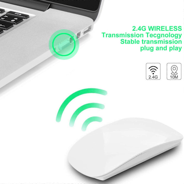 Trådløs Optisk Mus Bluetooth Mus Kompatibel Apple Mac Macbook