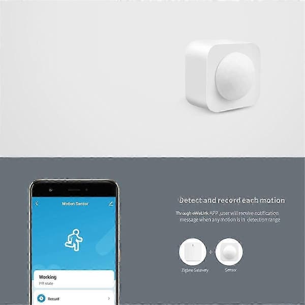 Zigbee 3.0 PIR Rörelsesensor, Infraröd Människokroppsdetektor, Smart Kontroll Via Zigbee Bridge för Alexa