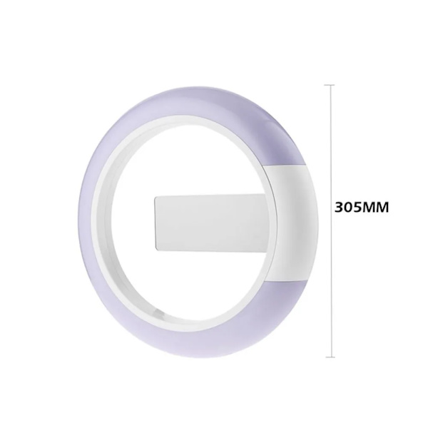 3D LED vægur Digital Bordur Alarm Spejl Hul Wa