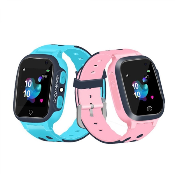 #Blå automatisk ur smartwatch til børn#