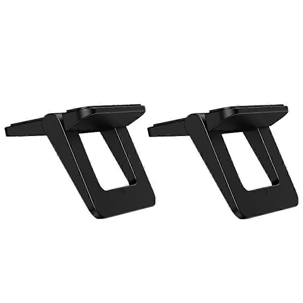 2 STK Mini Laptop Stand Foldbar Laptop Støtteholder Bærbar Notebook Computer Beslag Universal Desktop Laptop Stand til Rejse Arbejde Hjem Sort