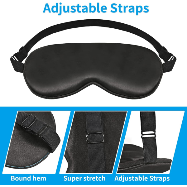 Unimaskit, 2 kpl silmälappusetti, ultrapehmeä unimaskit