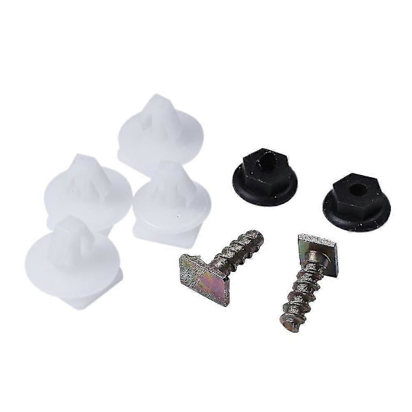 8 st Clips för främre hjulhuskanter Plast Metall Skruv Mutter Set För Corsa C