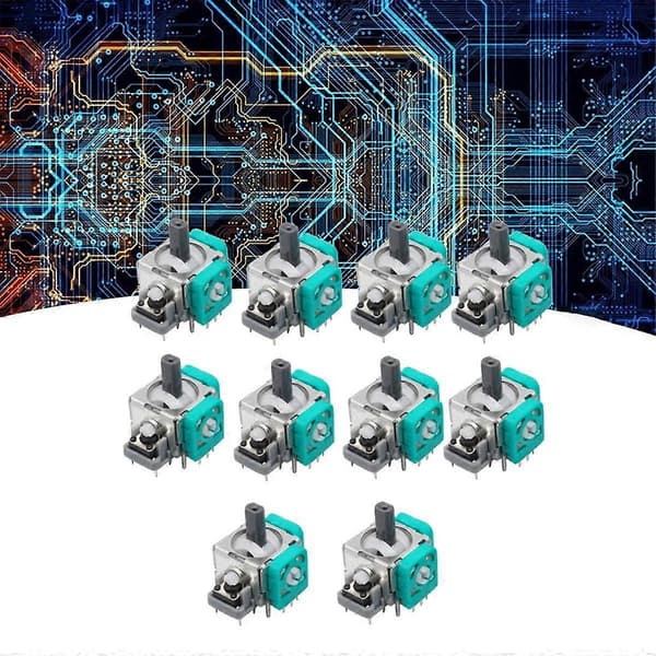 10 stk. 3D Analog Joystick til Konsol Joystick Udskiftningssensor Modul Potentiometer
