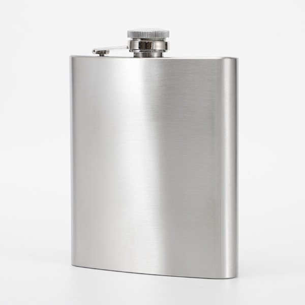 #Hip flask i rustfrit stål, letvægts, inkluderer låg, lækagesikker#