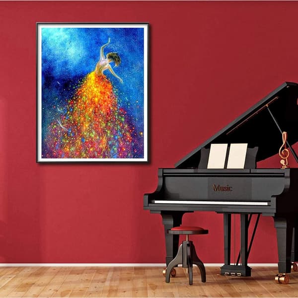 #diamantmålning (30x40 cm) - dansare#
