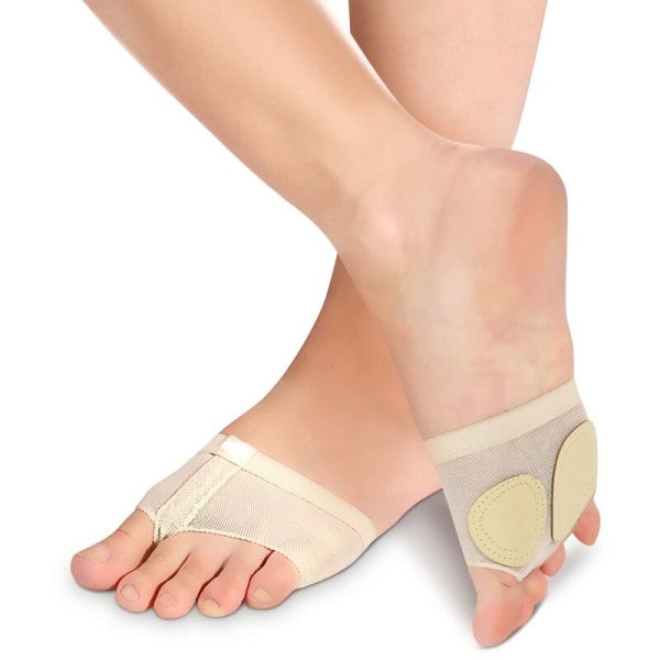 (Størrelse M) String Feet for Dans, Sklisikre Fotputer, 1 Par Foran