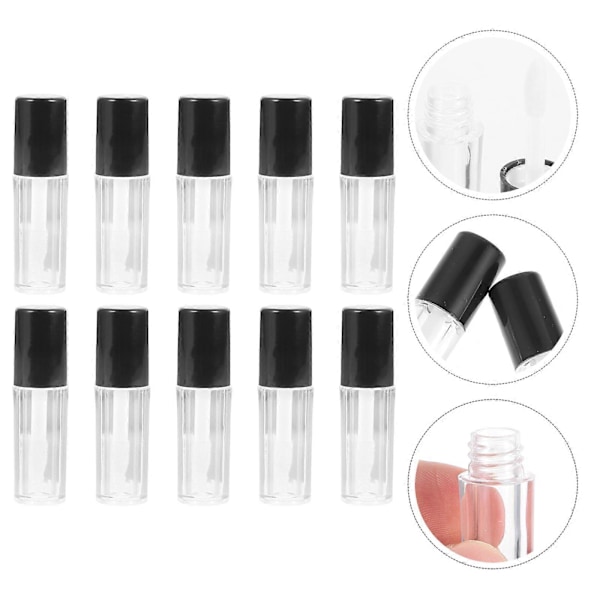 10 stk. Tomme Lipgloss-tuber DIY Små Lipgloss-tuber Stilfuld Lip Color DIY Flaske