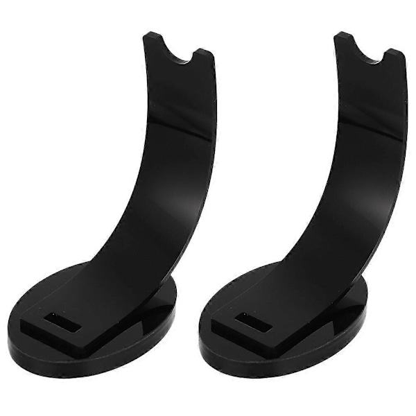 2 stk. Akryl Penn Display Stativ Svart Farge Blyant Display Holder Sminkekost Holder