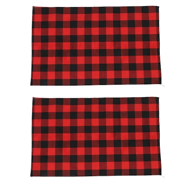 2 stk. Bomulds viskestykker Polyester Karklude Ternet Viskestykke Plaid Ternet Viskestykker Støvklud Rengøringshåndklæde