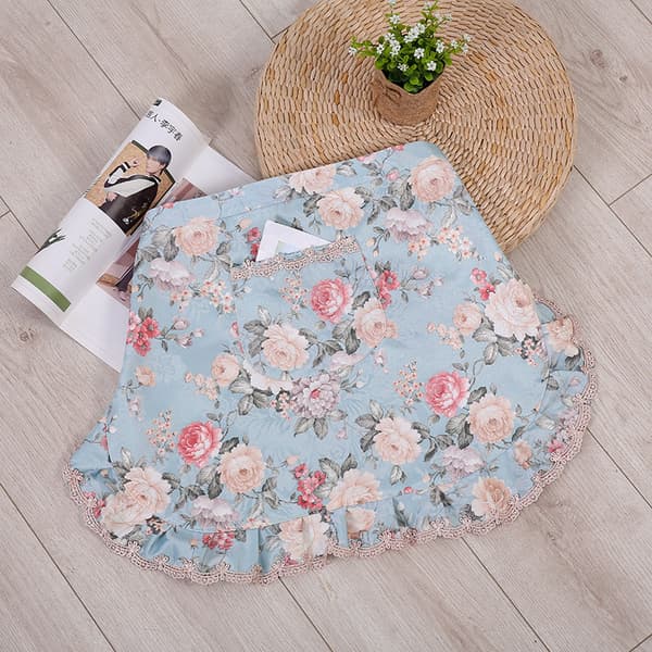 #Mode Halvförkläde Pastoral Stil Spetsbroderad Serveringspersonal Väntinna Midje Förkläde#