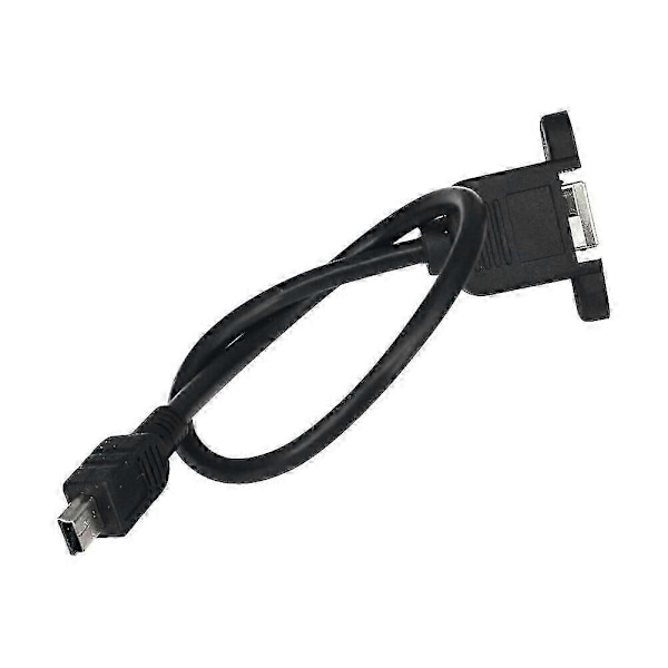 USB Type B USB-B Hunn med Panelmontering til Mini USB Plugg Hann Adapterkabel