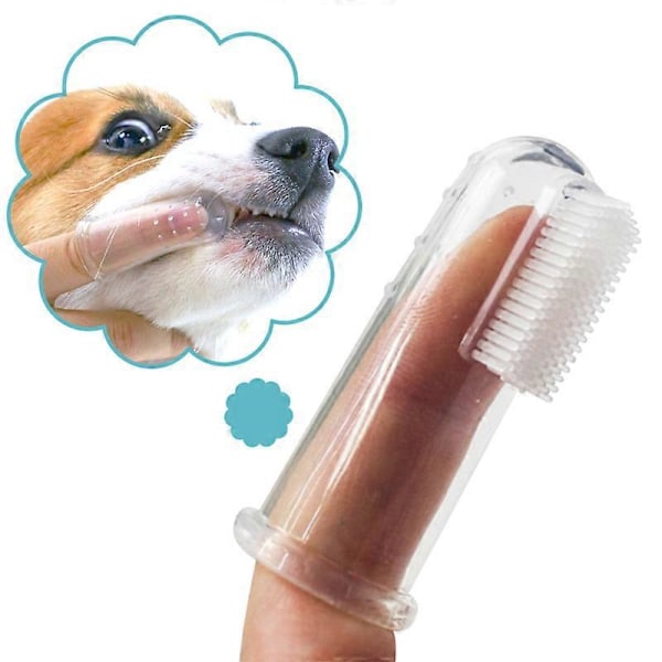 Fingertandbørste til kæledyr, fingertipstandbørste til kat, superbløde fingertandbørster til hund - tandbørster til mundpleje til alle kæledyr, 10 stk. tandrensning