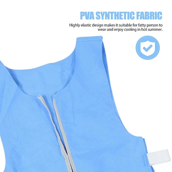 Cool Clothes Kølevest Isvest Til Udendørs Sommer (Lyseblå)