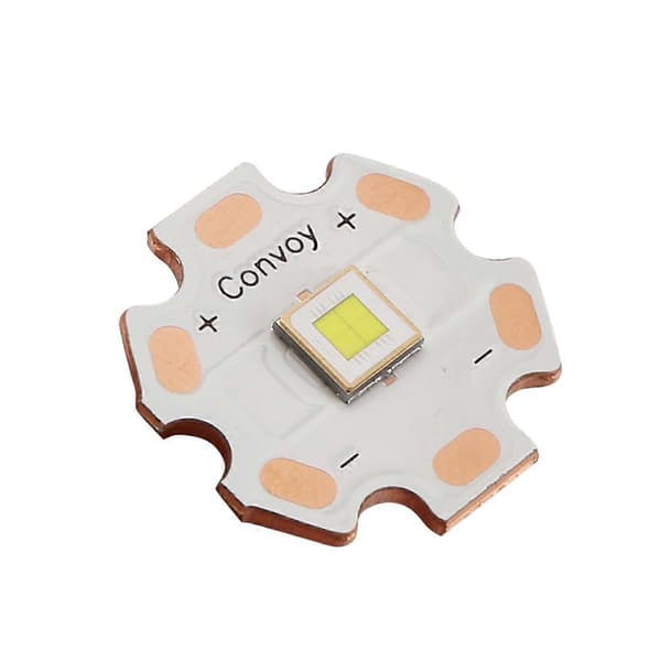 SFT70 LED, 6500K lysdiode effektiv belysning til lommelygter pandelamper & mere med 20 mm kobber PCB