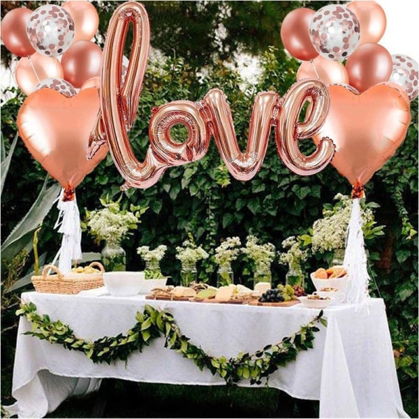 #Latexballong romantiskt bröllop kärlek folie ballonger bröllopsfrieri#