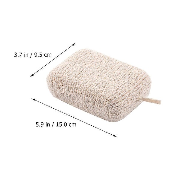 2 stk. Kreative Dusjhåndklær Dusjsvamper Kroppsskrubber (Beige)